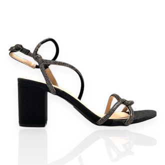 Γυναικεία μαύρα πέδιλα BLACK 718520