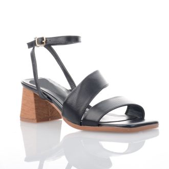 Γυναικεία πέδιλα με ιδιαίτερο τακούνι NERO 718525