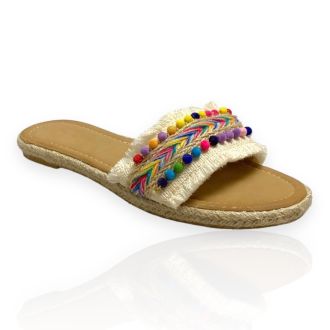 Γυναικεία σανδάλια μπέζ χρώμα BEIGE 719212