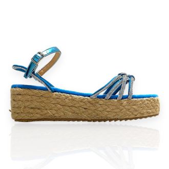 Γυναικείες μπλέ πλατφόρμες BLUE 721761