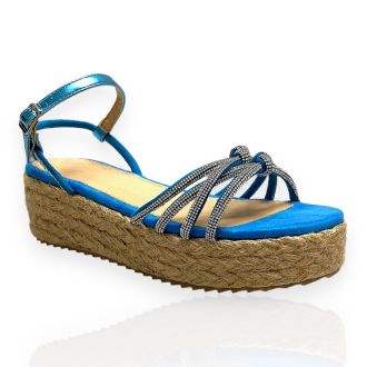 Γυναικείες μπλέ πλατφόρμες BLUE 721761