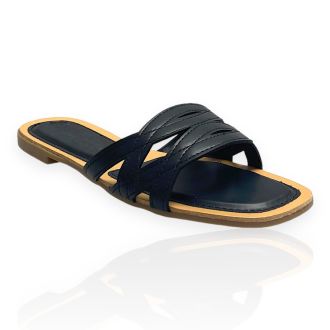 Γυναικεία μαύρα σανδάλια BLACK 721762