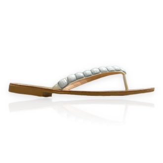 Γυναικεία σανδ΄αλια σε λευκό χρώμα WHITE 722170