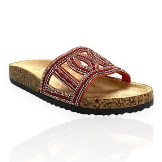 ΓΥΝΑΙΚΕΙΑ BOHO FLATFORMS ΣΕ ΠΟΡΤΟΚΑΛΙ ΧΡΩΜΑ ΜΕ ΧΑΝΤΡΕΣ  723577