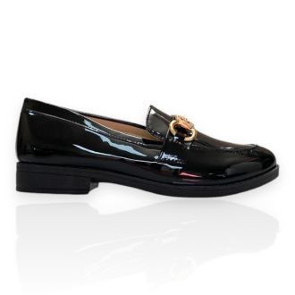 Γυναικεία loafers σε μαύρο χρώμα BLACK 725882