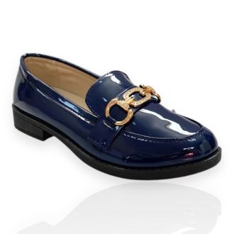 Γυναικεία loafers σε μπλέ χρώμα  725884