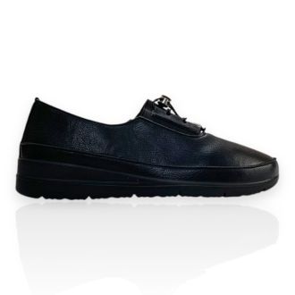 Γυναικεία ανατομικά παπούτια σε μαύρο χρώμα BLACK 725885