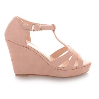 Γυναικείες πλατφόρμες σε ροζ ανοιχτό χρώμα PINK 555005