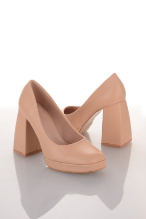 Γόβες σε μπεζ χρώμα BEIGE 616612