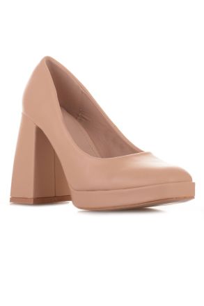 Γόβες σε μπεζ χρώμα BEIGE 616612