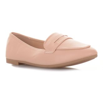 Μπεζ μοκασίνια NUDE 608901