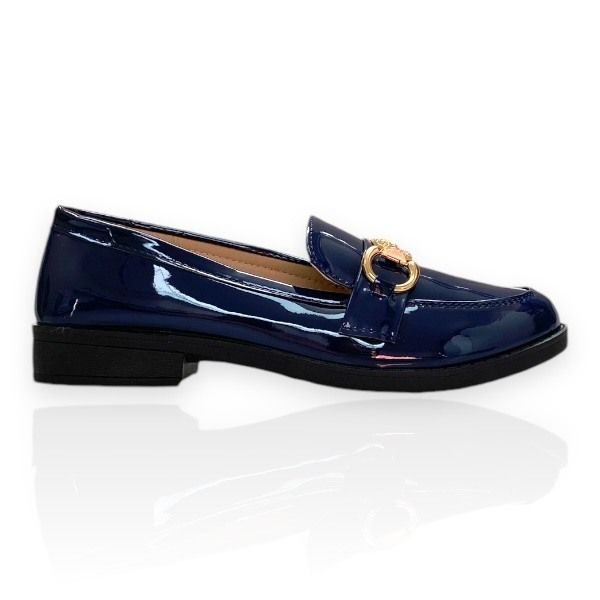 Γυναικεία loafers σε μπλέ χρώμα  725884